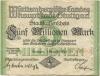 Stuttgart - Stadt - 1.8.1923 - 5 Millionen Mark 
