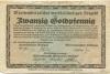 Stuttgart - Handelskammer und Württembergischer Städtetag - 23.11.1923 - 20 Gold-Pfennig 