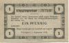 Stuttgart - Kriegsgefangenenlager I - 1.9.1915 - 1 Pfennig 
