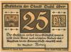 Suhl - Stadt - -- - 25 Pfennig 