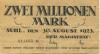 Suhl - Stadt - 30.8.1923 - 2 Millionen Mark 