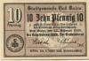 Sulza (Bad) - Stadt - 25.2.1920 - 10 Pfennig 