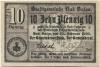 Sulza (Bad) - Stadt - 25.2.1920 - 10 Pfennig 