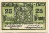 Thale - Stadt - 30.4.(1921) - 31.12.1922 - 25 Pfennig 
