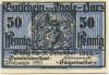Thale - Stadt - 30.4.1921 - 31.12.1922 - 50 Pfennig 