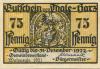 Thale - Stadt - 30.4.1921 - 31.12.1922 - 75 Pfennig 