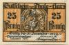 Thale - Stadt - 24.6.1921 - 31.12.1922 - 25 Pfennig 