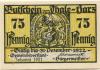 Thale - Stadt - 24.6.1921 - 31.12.1922 - 75 Pfennig 