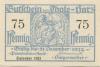 Thale - Stadt - 31.12.1921 - 31.12.1922 - 75 Pfennig 