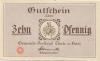 Thale - Stadt - 1917 - 1.10.1921 - 10 Pfennig 