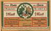 Thale - Stadt - 1921 - 1.10.1922 - 1 Mark 