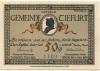 Tiefurt (heute: Weimar) - Gemeinde - 1.8.1921 - 1.7.1922 - 50 Pfennig