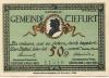Tiefurt (heute: Weimar) - Gemeinde - 1.8.1921 - 1.7.1922 - 50 Pfennig