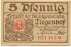 Tiegenhof (heute: PL-Nowy Dwór Gdánski) - Stadt - 1.4.1920 - 5 Pfennig 