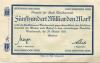 Tirschenreuth - Stadt - 29.10.1923 - 500 Milliarden Mark