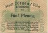 Torgau - Stadt - 31.3.1920 - 5 Pfennig 