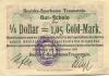 Traunstein - Bezirks-Sparkassa - 30.10.1923 - 1.05 Gold-Mark