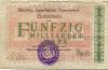 Traunstein - Bezirks-Sparkassa - 31.10.1923 - 50 Milliarden Mark 