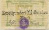 Traunstein - Bezirks-Sparkassa - 3.11.1923 - 200 Milliarden Mark 
