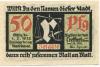 Treffurt - Stadt - 1.6.1921 - 1.2.1922 - 50 Pfennig 