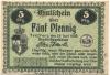 Treffurt - Stadt-Sparkasse - 15.6.1920 - 5 Pfennig 