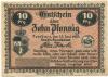 Treffurt - Stadt-Sparkasse - 15.6.1920 - 10 Pfennig 