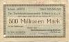 Triftern - Darlehnskassenverein GmuH - Oktober 1923 - 500 Millionen Mark