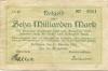 Trossingen - Gemeinde - 24.10.1923 - 10 Milliarden Mark 