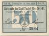 Tuchel (heute: PL-Tuchola) - Stadt - 1.4.19189- 31.12.1920 - 50 Pfennig