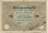 Tuttlingen - Stadt - 23.10.1918 - 1.2.1919 - 20 Mark 