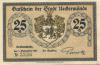 Ueckermünde - Stadt - 1.9.1921 -  25 Pfennig 