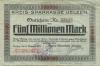 Uelzen - Kreis-Sparkasse - 8.8.1923 - 1.11.1923 - 5 Millionen Mark 
