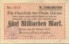 Uelzen - Kreis-Sparkasse - 25.10.1923 - 5 Milliarden Mark 