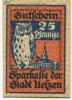 Uelzen - Sparkasse der Stadt - - 1.7.1920 - 25 Pfennig 