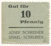 Unkel-Scheuren - Schreiner, Josef, Bäckerei, Lebensmittel, Scheurener Str. 265 - -- - 10 Pfennig 