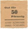 Unkel-Scheuren - Schreiner, Josef, Bäckerei, Lebensmittel, Scheurener Str. 265 - -- - 50 Pfennig 