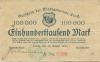 Urach - Stadt -.20.8.1923 - 1.1.1924 - 100000 Mark 