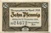 Vaihingen - Amtskörperschaft - April 1918 - 31.12.1919 - 10 Pfennig 