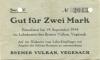Vegesack (heute: Bremen) - Bremer Vulkan, Schiffbau und Maschinenfabrik - - 19.9.1914 - 2 Mark 