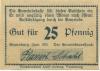 Vienenburg (heute: Goslar) - Gemeinde - Juni 1921 - 25 Pfennig 