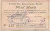 Walbach - Kiener, Jean Fils - 10.(?).1914 - 5 Mark 