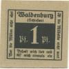 Waldenburg (heute: PL-Walbrzych) - (Stadt) - -- - 1 Pfennig 