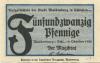 Waldenburg (heute: PL-Walbrzych) - Stadt - 10.10.1920 - 25 Pfennig 