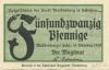 Waldenburg (heute: PL-Walbrzych) - Stadt - 10.10.1920 - 25 Pfennig 
