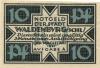 Waldenburg (heute: PL-Walbrzych) - Stadt - 1921 - 10 Pfennig 