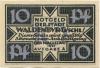 Waldenburg (heute: PL-Walbrzych) - Stadt - 1921 - 10 Pfennig