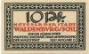 Waldenburg (heute: PL-Walbrzych) - Stadt - 1921 - 10 Pfennig 