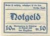 Waldenburg (heute: PL-Walbrzych) - Stadt - 20.8.1921 - 10 Pfennig 