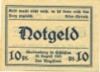 Waldenburg (heute: PL-Walbrzych) - Stadt - 20.8.1921 - 10 Pfennig 