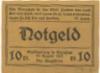 Waldenburg (heute: PL-Walbrzych) - Stadt - 20.8.1921 - 10 Pfennig 